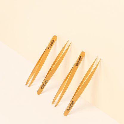 BROWED - Gold Point Tip Tweezers