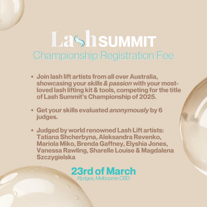 Lash Summit - Championship Registration Fee / 23 March 2025