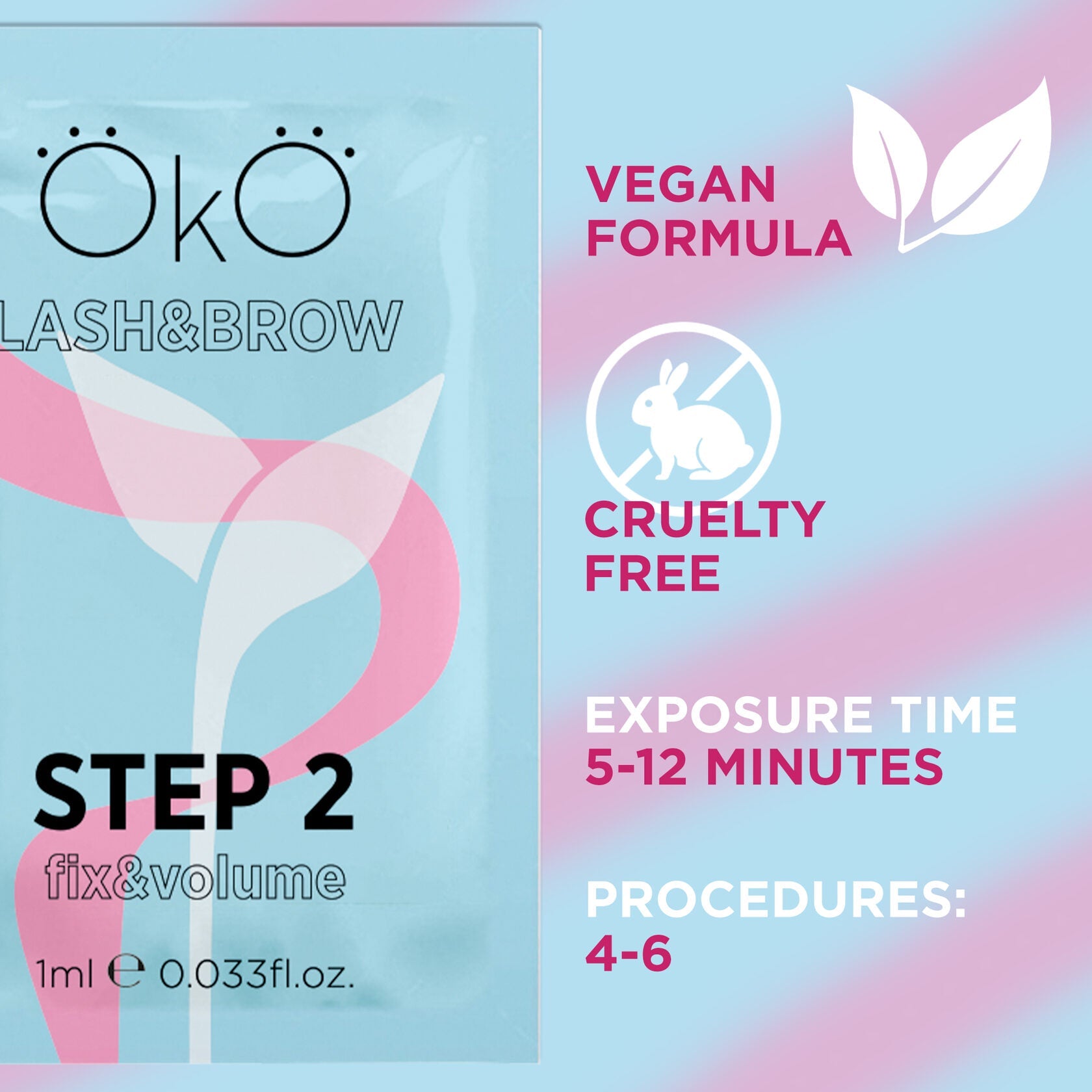 OkO - Lash &amp; Brow Lamination - Step 2 Fix &amp; Volume Sachets