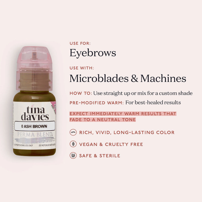 TINA DAVIES - I Love Ink BROW Pigment - Ash Brown 15ml