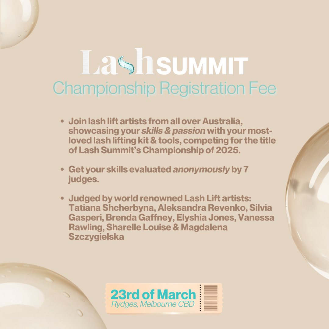 Lash Summit - Championship Registration Fee / 23 March 2025