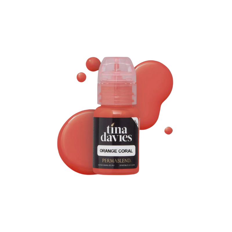 TINA DAVIES - I Love Ink LIP Pigment - Orange Coral 15ml