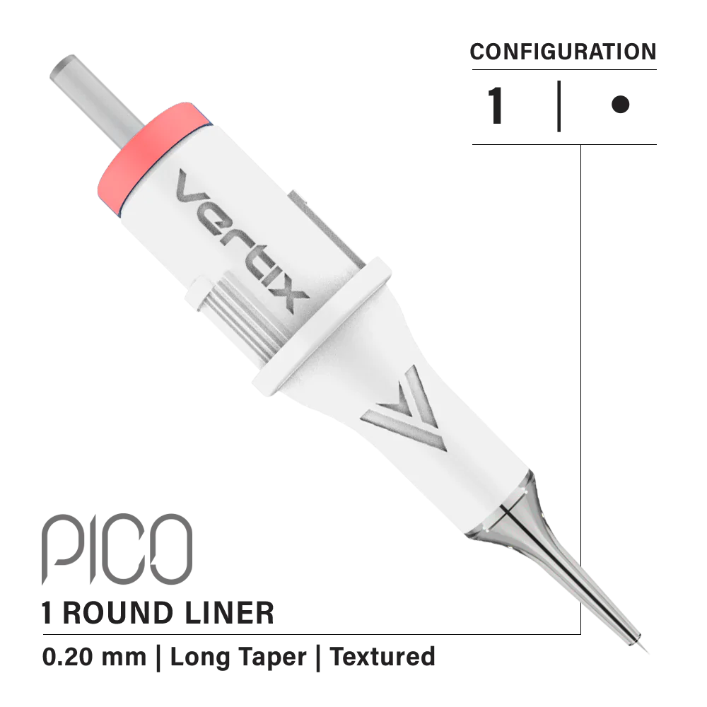 VERTIX - Pico Cartridges 1 Round Liner (20pcs) - Choose Type