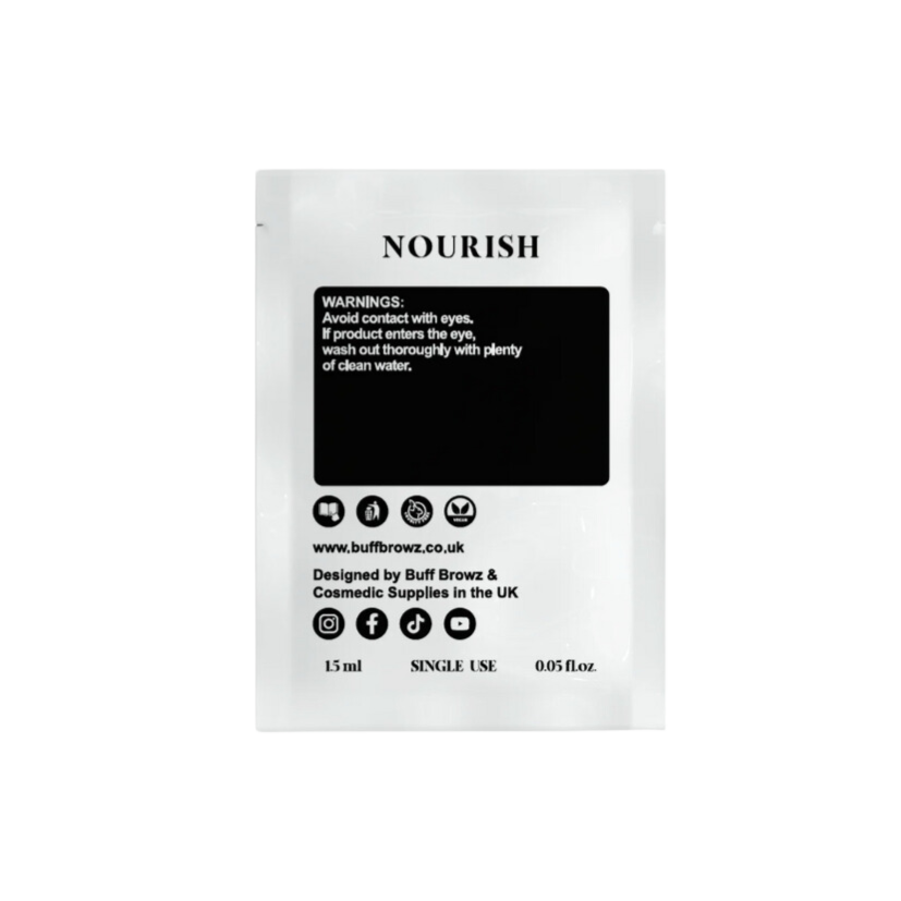 BUFF BROWZ - Brow Lamination - Step 3 (Nourish) Sachets 10pk