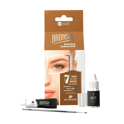 BRONSUN - Eyelash and Eyebrow Dye Home Kit (Choose Your Colour)