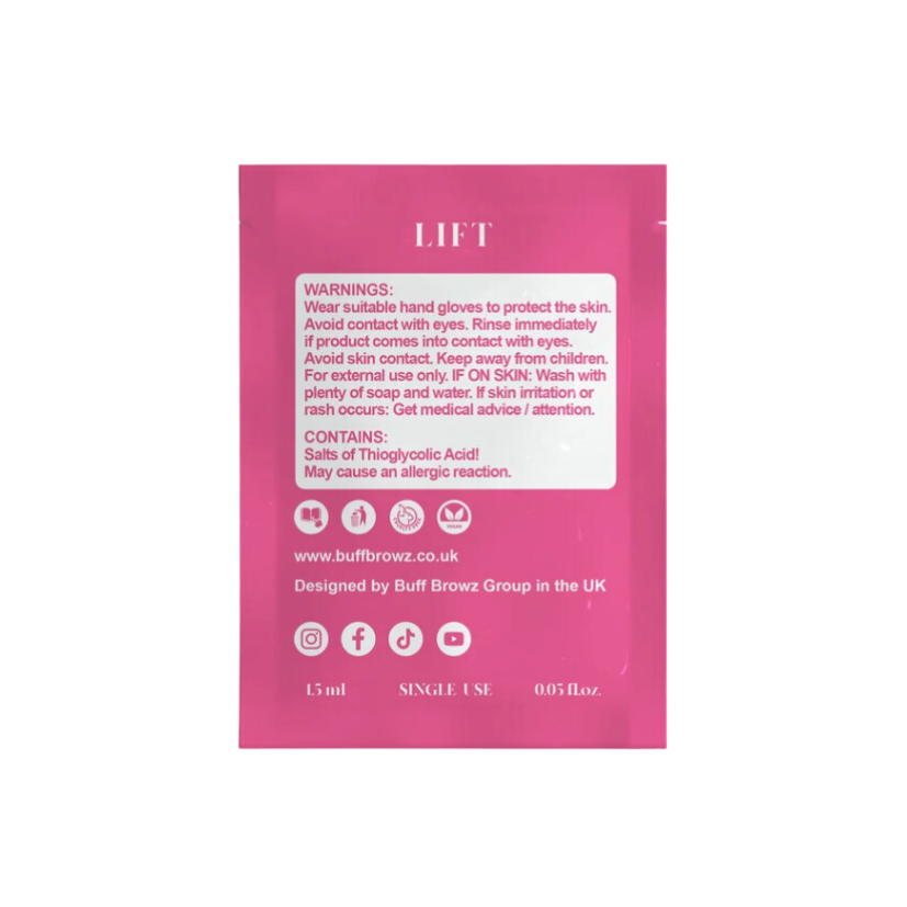 BUFF LASHES - Lash Lift - Step 1 (Lift) Sachets 10pk