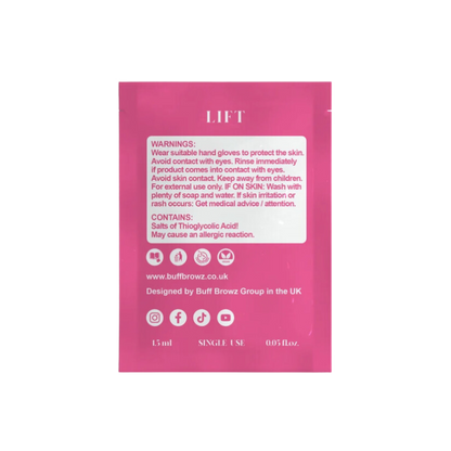 BUFF LASHES - Lash Lift - Step 1 (Lift) Sachets 10pk