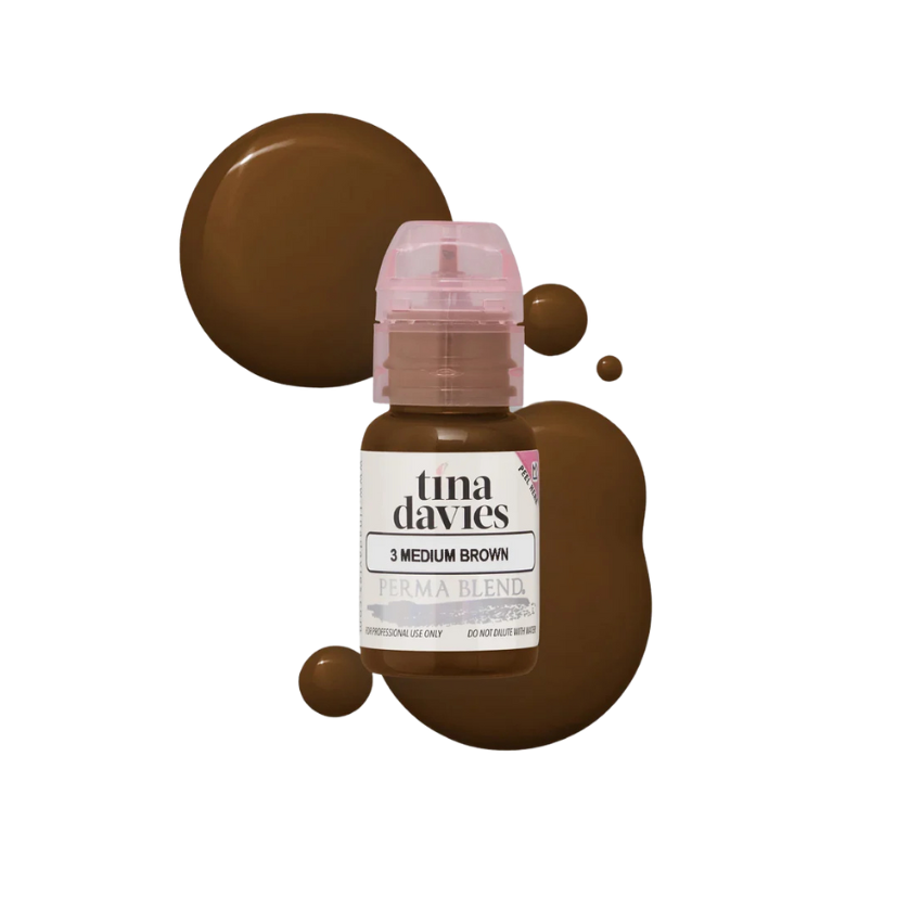 TINA DAVIES - I Love Ink BROW Pigment - Medium Brown 15ml