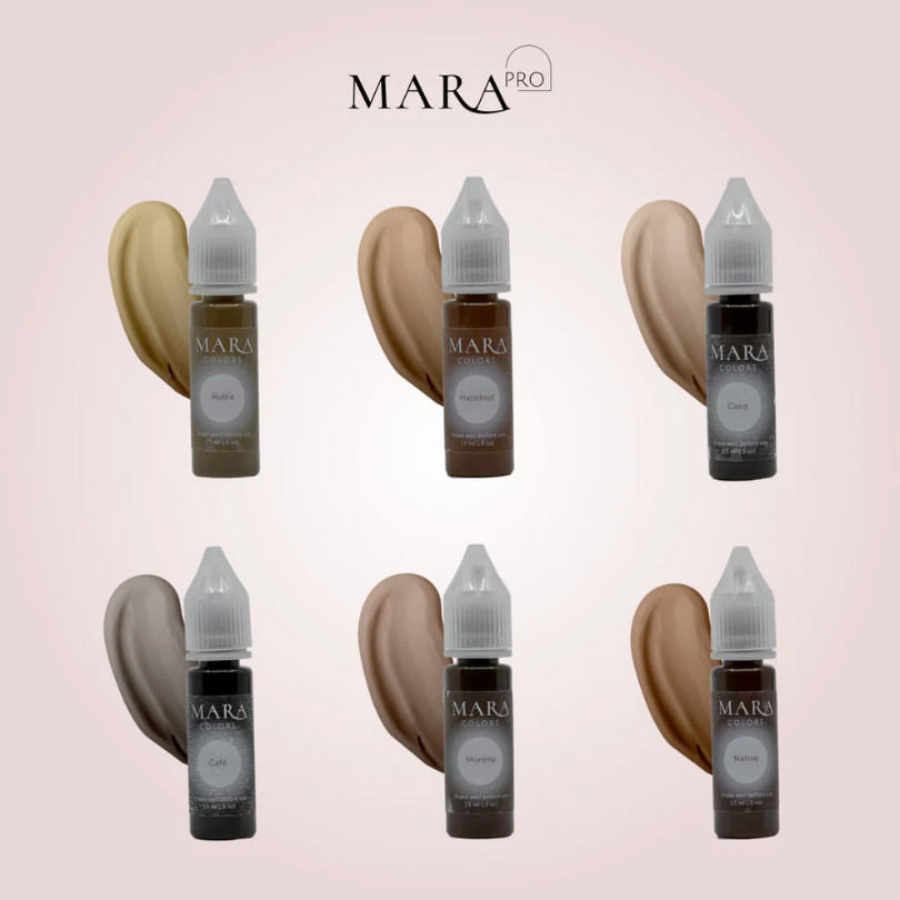 MARA PRO - Eyebrow Pigments Set (6 x 15ml)