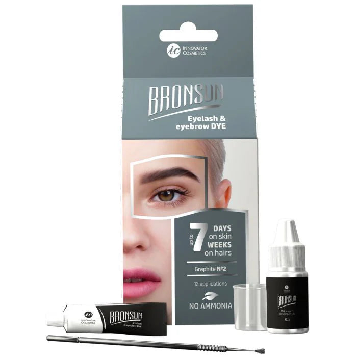 BRONSUN - Eyelash and Eyebrow Dye Home Kit (Choose Your Colour)