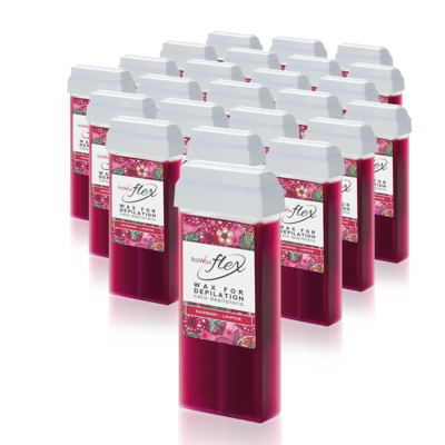 Italwax - Raspberry Flex Wax Cartridge, 24 x 100ml