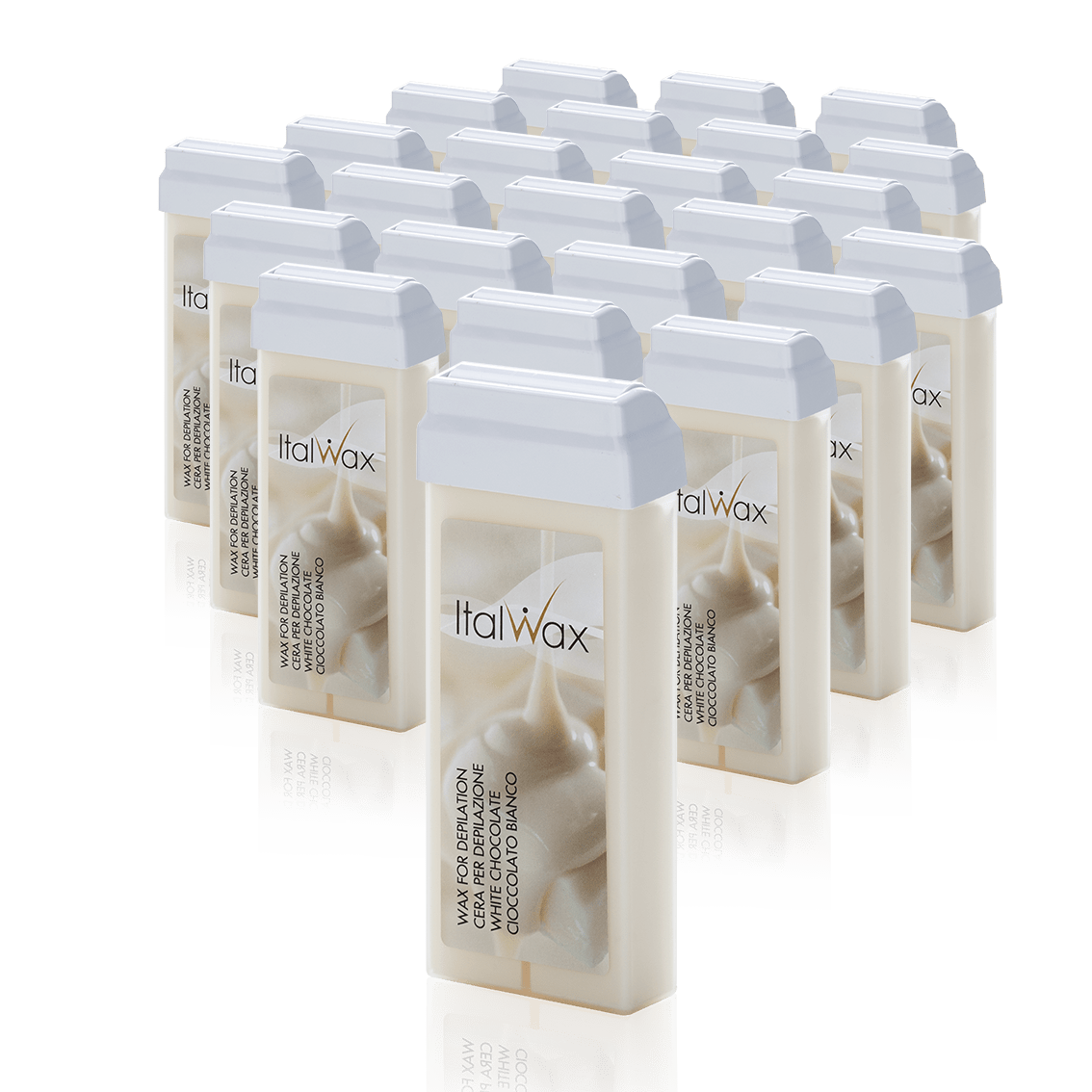 Italwax - White Chocolate Wax Cartridge, 24 x 100ml